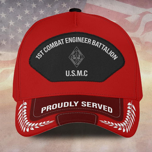 Marine Corps Veteran Cap, Customized Us Marine Corps Battalions Proudly Served Embroidered Cap, Embroidered Dad Hat