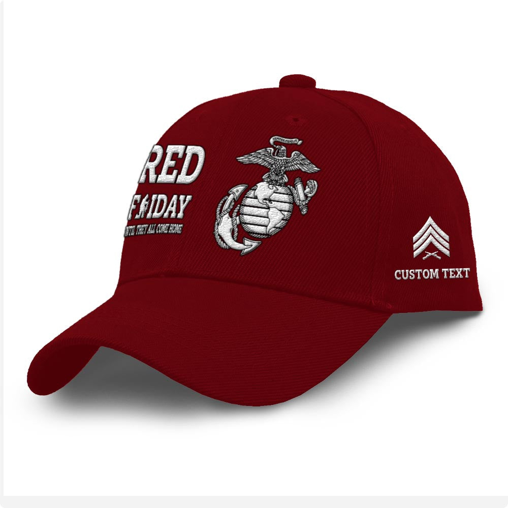 Marine Corps Veteran Cap, Customized Us Marines Veterans Embroidered Cap, Embroidered Dad Hat