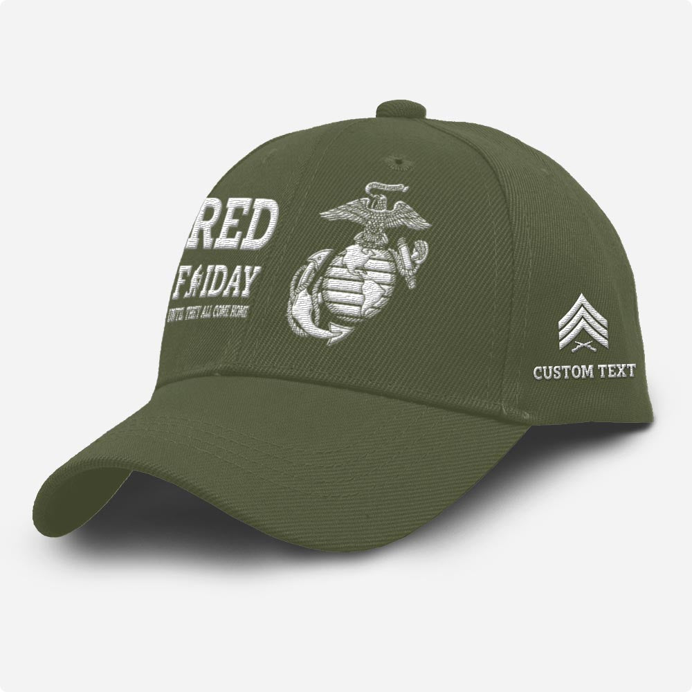 Marine Corps Veteran Cap, Customized Us Marines Veterans Embroidered Cap, Embroidered Dad Hat