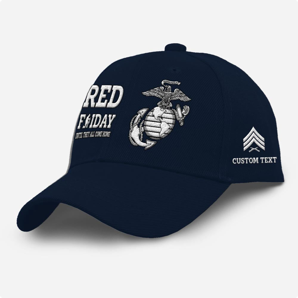 Marine Corps Veteran Cap, Customized Us Marines Veterans Embroidered Cap, Embroidered Dad Hat