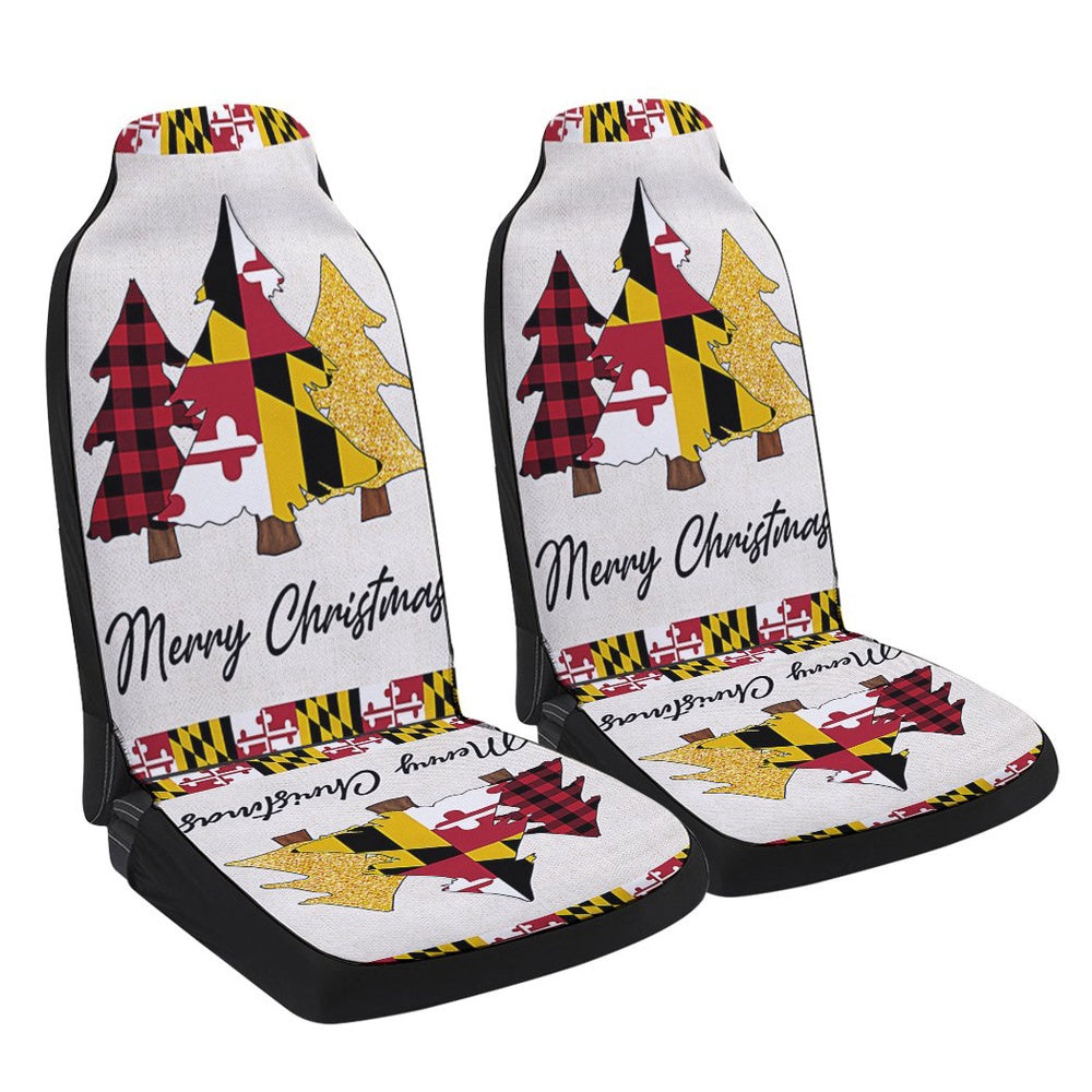 Maryland Christmas Cars Seat Cover, Christmas Car Seat Covers, Car Decor Gift