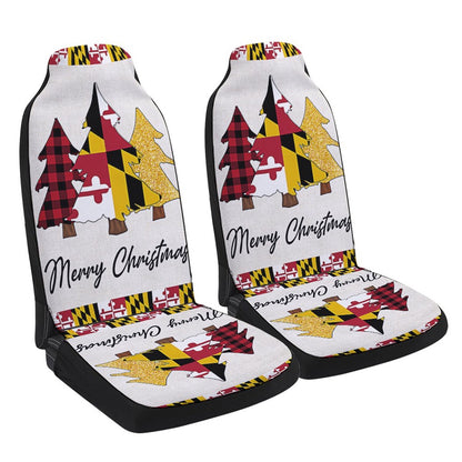 Maryland Christmas Cars Seat Cover, Christmas Car Seat Covers, Car Decor Gift