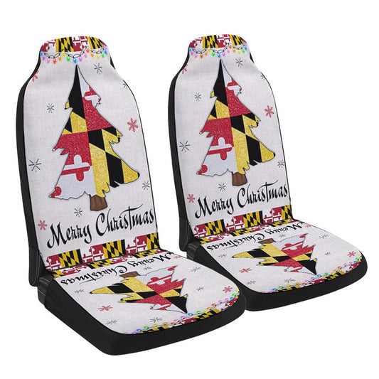 Maryland Christmas Christmas Tree Cars Seat Cover, Christmas Car Seat Covers, Car Decor Gift