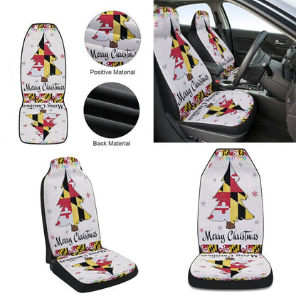 Maryland Christmas Christmas Tree Cars Seat Cover, Christmas Car Seat Covers, Car Decor Gift