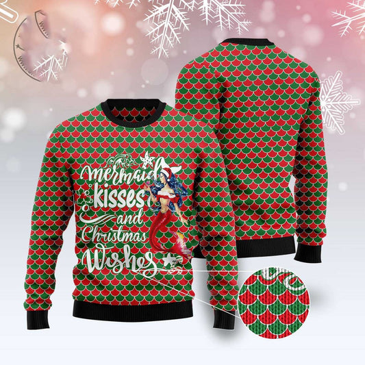 Mermaid Christmas Ugly Christmas Sweater, Funny Xmas Sweater, Sweater Xmas