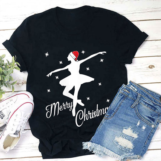 Merry Christmas Ballet Dancer T Shirt, Merry T Shirt, Unisex Christmas Shirts