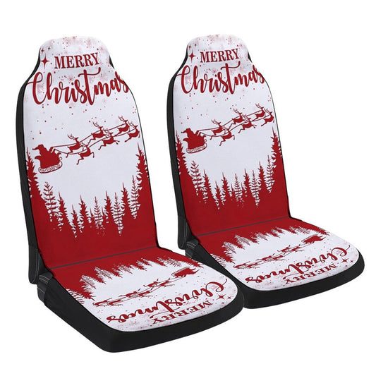 Merry Christmas Santa Claus Cars Seat Cover, Christmas Car Seat Covers, Car Decor Gift
