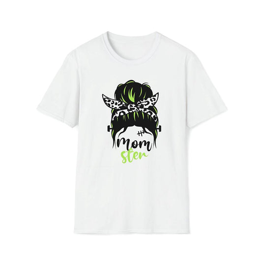 Messy Bun Momster Premium T Shirt, Mother's Day Premium T Shirt, Mom Shirt
