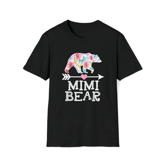 Mimi Bear Mom Grandma Floral Happy Mother's Day Tee Premium T Shirt, Mother's Day Premium T Shirt, Mother's Day Gift, Mom Shirt