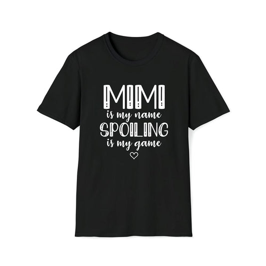 Mimi Is My Name Spoiling Is My Game Funny Mother's Day Premium T Shirt, Mother's Day Premium T Shirt, Mother's Day Gift, Mom Shirt