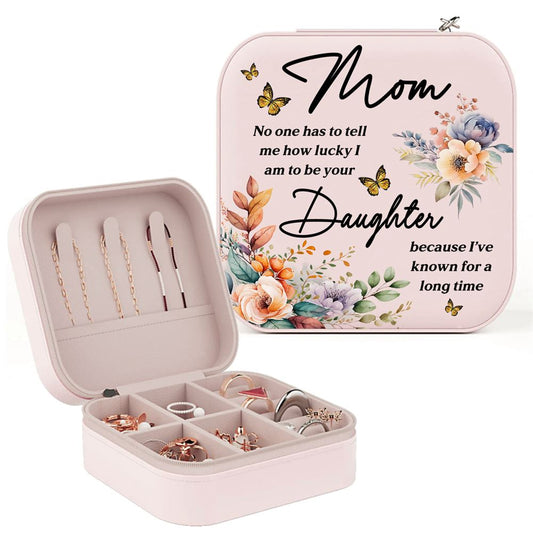 Mom No One Has To Tell Me Jewelry Box, Jewelry Case Gift For Mom From Daughter, Mother's Day Jewelry Case, Gift For Her