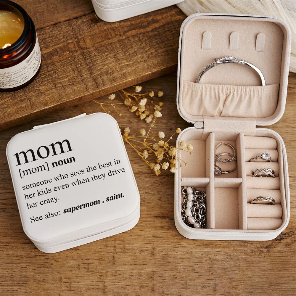 Mom Noun Jewelry Box, Mother's Day Gift For Mom, Mother's Day Jewelry Case, Gift For Her