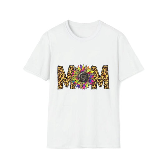 Mom Tie Dye Leopard Sunflower Premium T Shirt, Mother's Day Premium T Shirt, Mom Shirt