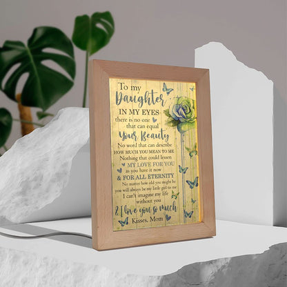 Mom To Daughter - I Love You So Much Frame Lamp, Mother's Day Night Light, Best Mom Ever, Gift For Mom