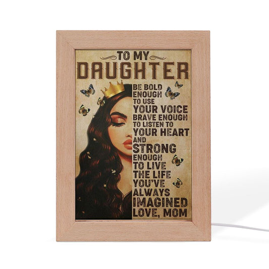 Mom To Daughter Frame Lamp, Mother's Day Night Light, Best Mom Ever, Gift For Mom