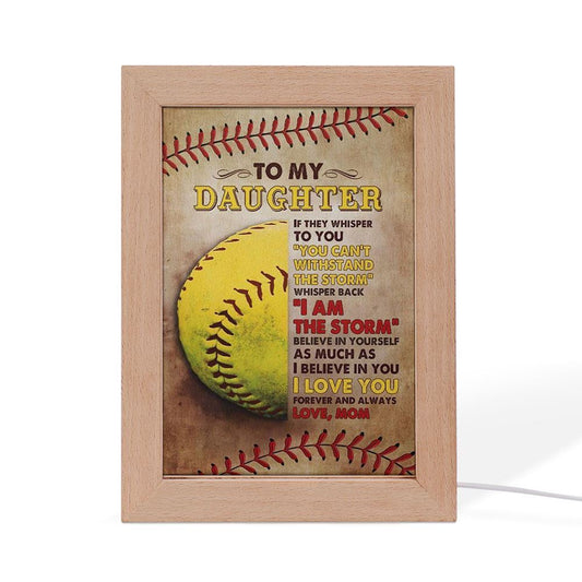 Mom To Daughter, Youre The Storm Frame Lamp, Mother's Day Night Light, Best Mom Ever, Gift For Mom