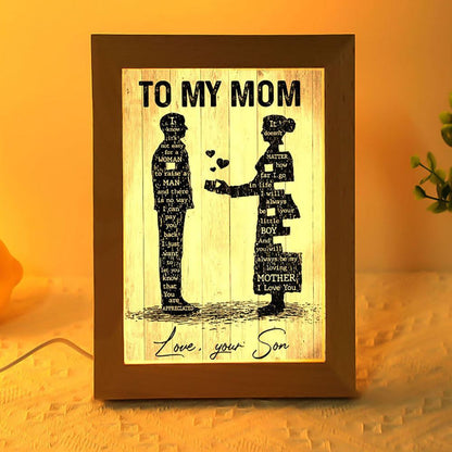 Mom You'Re Appreciated Frame Lamp, Mother's Day Night Light, Best Mom Ever, Gift For Mom