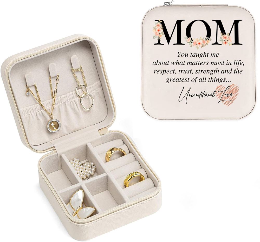 Mom You Taught Me About What Matters Most In Life Jewelry Box, Mother's Day Gifts, Mother's Day Jewelry Case, Gift For Her