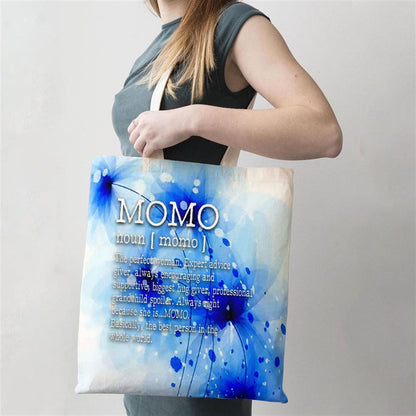 Momo Definition Grandma Mother Day Gifts Women Tote Bag, Women Tote Bag, Canvas Tote Bag, Printed Tote Bag