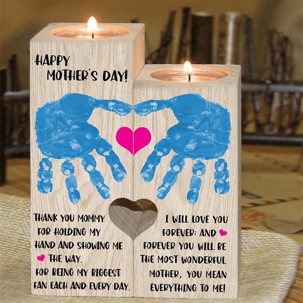 Mother's Day Candle Holders, Happy Mother'S Day, To My Mom Heart Candle Holders, I Will Love You Forever, Heart Candle Holder Gifts For Mom