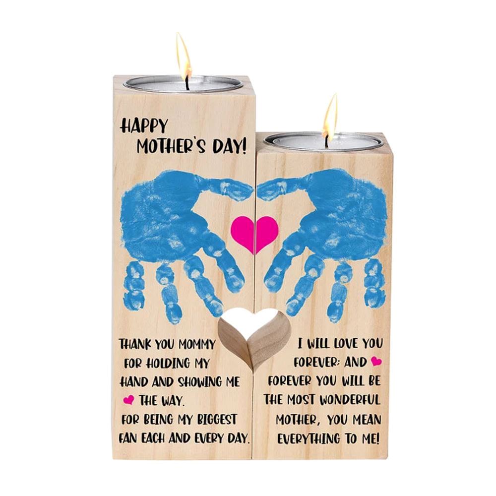 Mother's Day Candle Holders, Happy Mother'S Day, To My Mom Heart Candle Holders, I Will Love You Forever, Heart Candle Holder Gifts For Mom