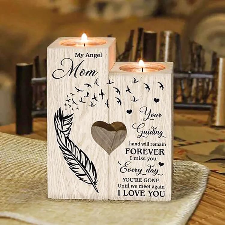 Mother's Day Candle Holders, My Angel Mom, I Miss You Every Day Candle Holder Candlestick