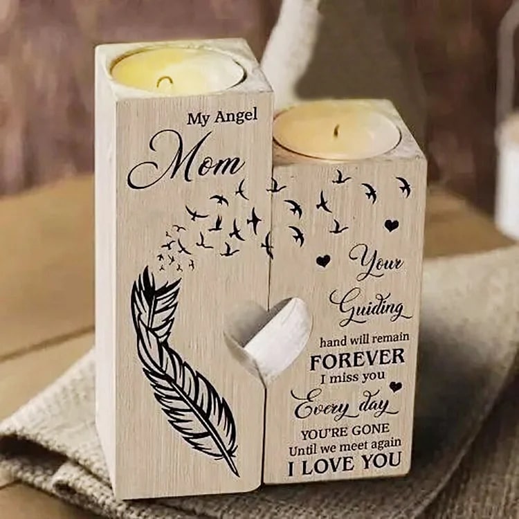 Mother's Day Candle Holders, My Angel Mom, I Miss You Every Day Candle Holder Candlestick