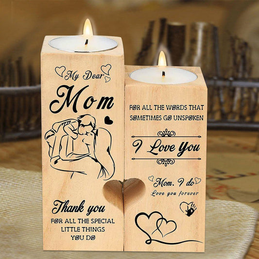 Mother's Day Candle Holders, My Dear Mom, Thank You For All The Special Little Thing You Do For All The Words That Sometimes Go Unspoken