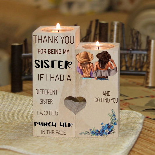 Mother's Day Candle Holders, Thank You For Being My Sister Candle Holders