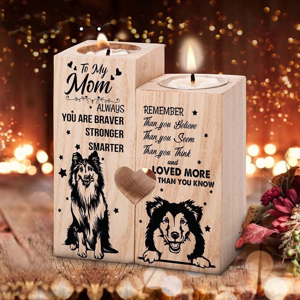 Mother's Day Candle Holders, To My Mom Always You Are Braver Than You Believe Heart Candle Holders