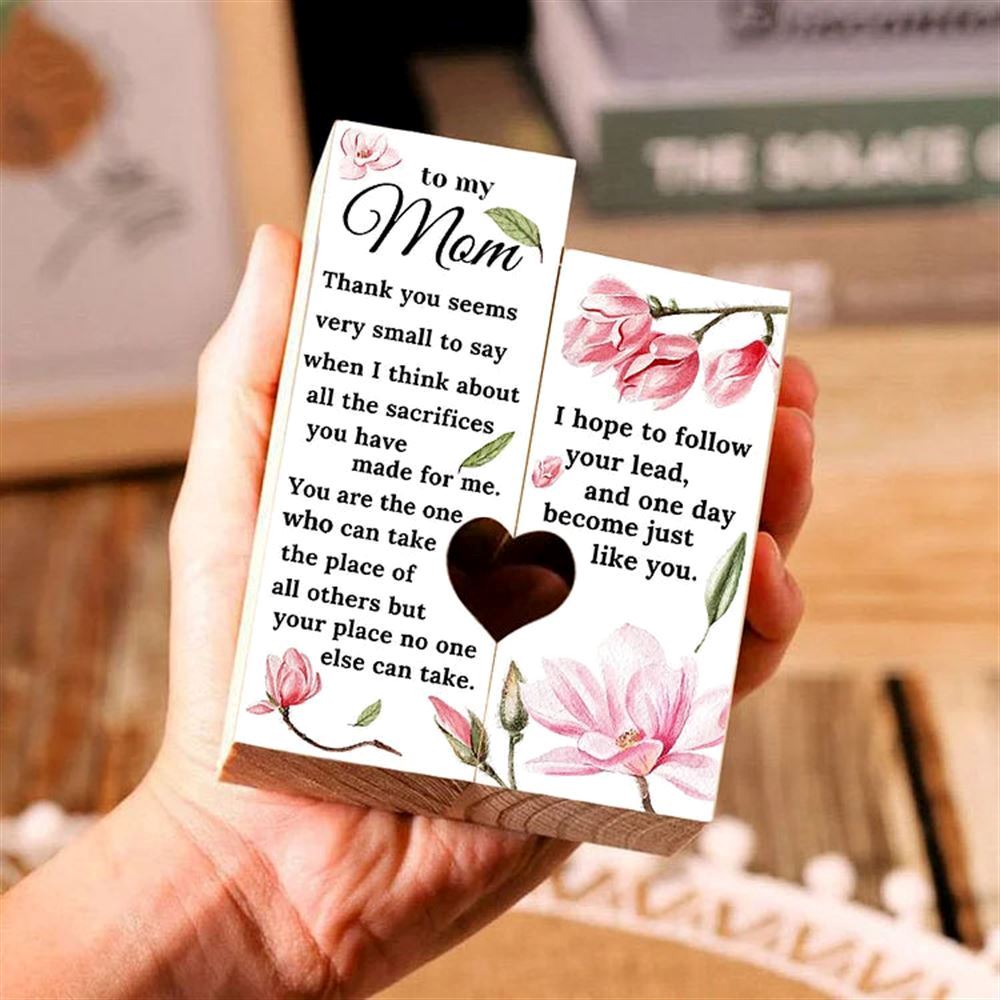 Mother's Day Candle Holders, To My Mom Heart Candle Holders, I Hope To Follow Your Lead, Heart Candle Holder Gifts For Mom