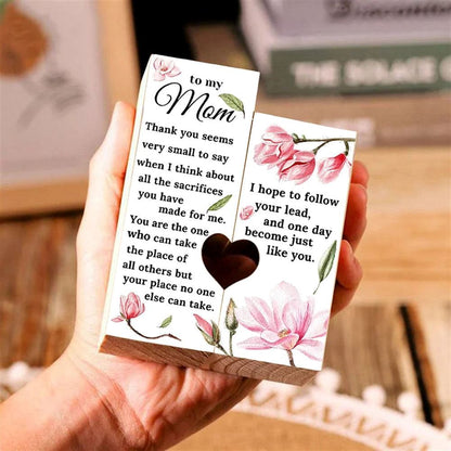 Mother's Day Candle Holders, To My Mom Heart Candle Holders, I Hope To Follow Your Lead, Heart Candle Holder Gifts For Mom
