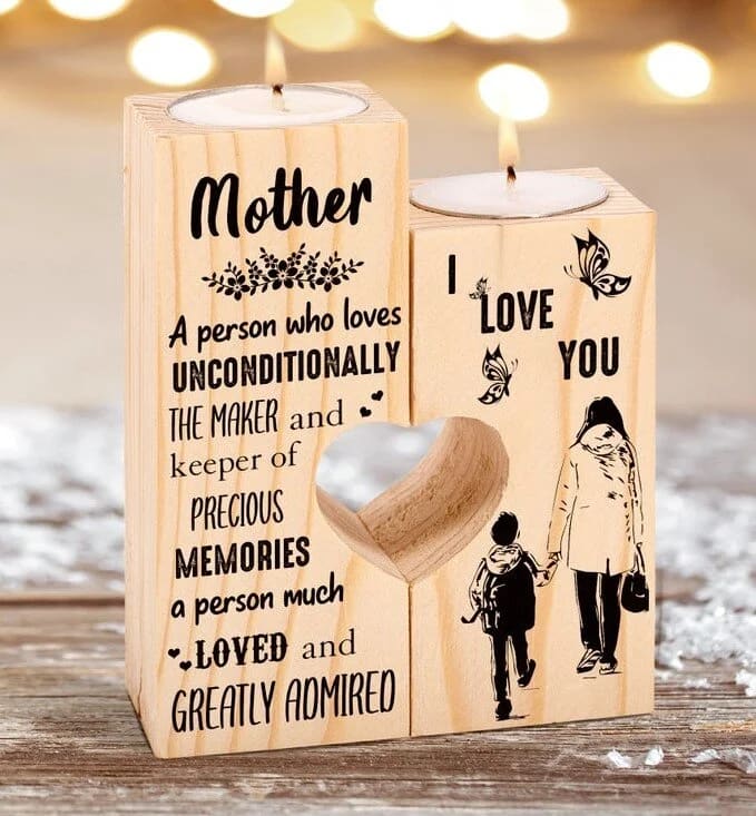 Mother's Day Candle Holders, To My Mom, I Love You Candle Holder