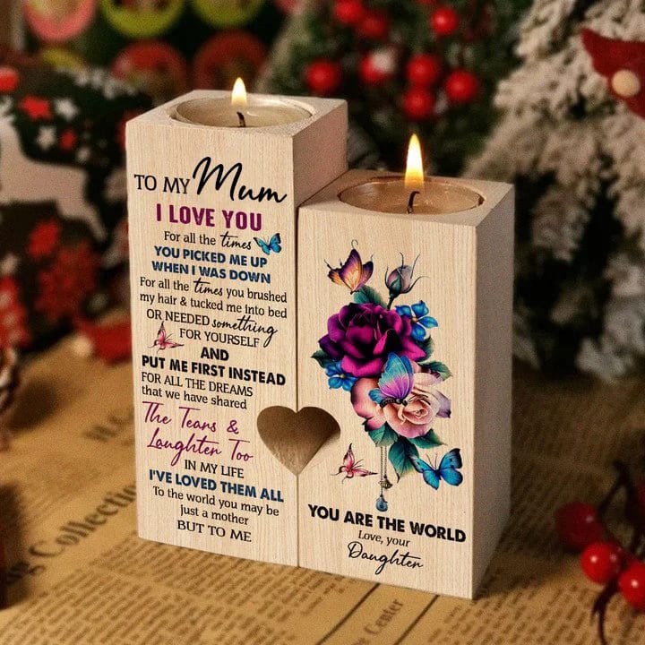 Mother's Day Candle Holders, To My Mom, I Love You For All The Times Candle Holder
