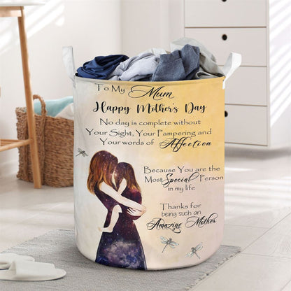 Mother's Day Laundry Basket, 5 To My Mum Laundry Basket Mother's Day Laundry Basket, Mother's Day Gift, Storage Basket For Mom