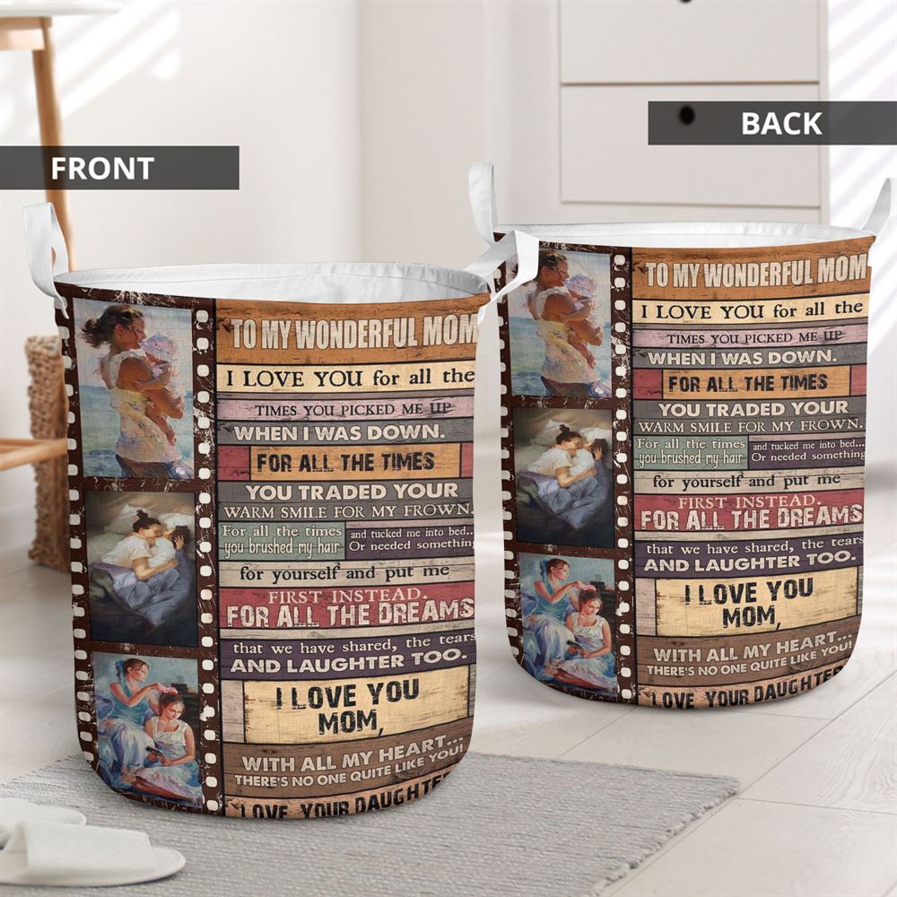 Mother's Day Laundry Basket, All The Dreams We Have Shared The Tears And Laughter Too Laundry Basket, Mother's Day Gift, Storage Basket For Mom