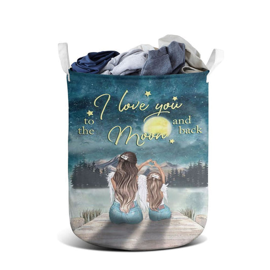 Mother's Day Laundry Basket, Daughter And Mom Laundry Basket, Mother's Day Gift, Storage Basket For Mom