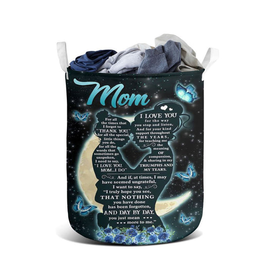 Mother's Day Laundry Basket, For All The Times Daughter To Mom Laundry Basket, Mother's Day Gift, Storage Basket For Mom