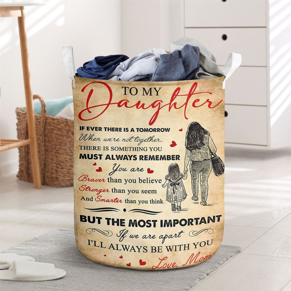 Mother's Day Laundry Basket, Gift For Daughter - Love Your Mom Vertical Laundry Basket, Mother's Day Gift, Storage Basket For Mom