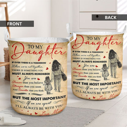 Mother's Day Laundry Basket, Gift For Daughter - Love Your Mom Vertical Laundry Basket, Mother's Day Gift, Storage Basket For Mom