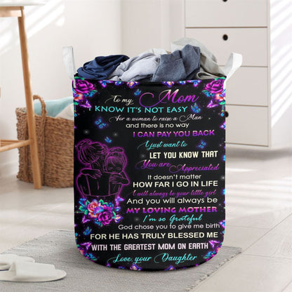 Mother's Day Laundry Basket, I Can Pay You Back Laundry Basket, Mother's Day Gift, Storage Basket For Mom