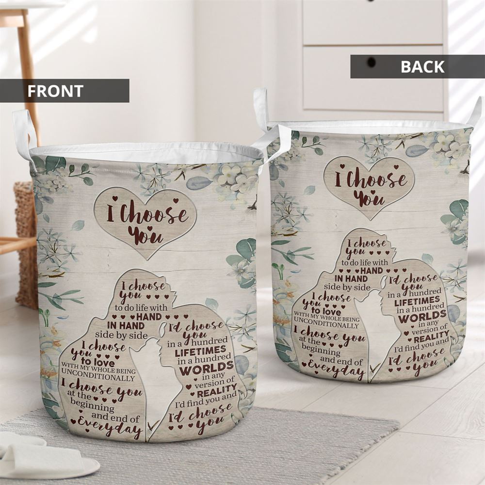 Mother's Day Laundry Basket, I Choose You Laundry Basket, Mother's Day Gift, Storage Basket For Mom