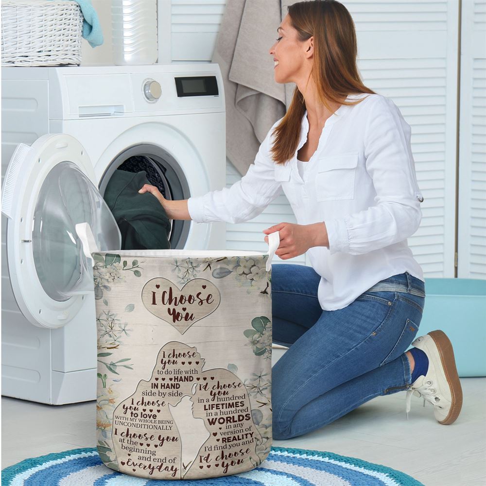 Mother's Day Laundry Basket, I Choose You Laundry Basket, Mother's Day Gift, Storage Basket For Mom