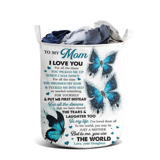 Mother's Day Laundry Basket, I Love You For All The Times Laundry Basket, Mother's Day Gift, Storage Basket For Mom