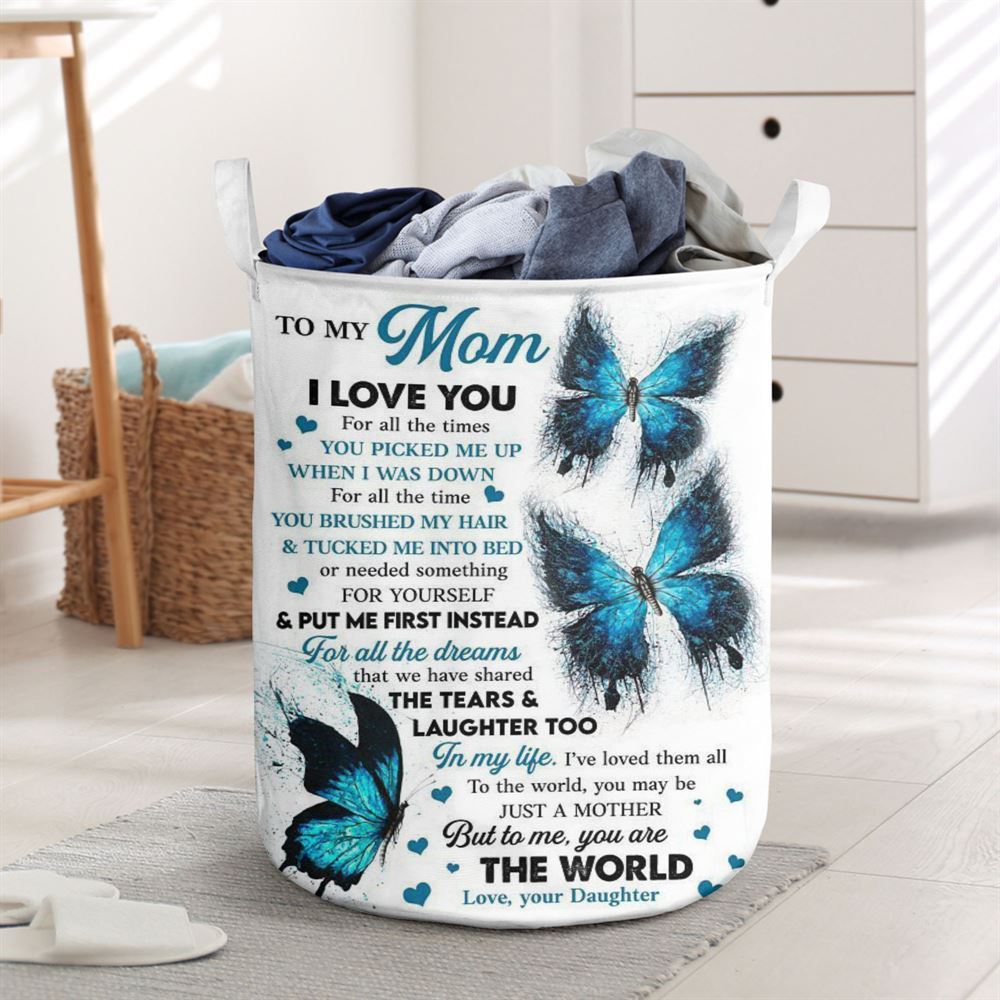 Mother's Day Laundry Basket, I Love You For All The Times Laundry Basket, Mother's Day Gift, Storage Basket For Mom