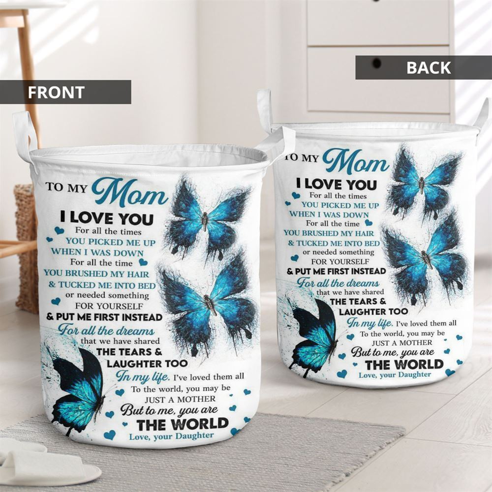 Mother's Day Laundry Basket, I Love You For All The Times Laundry Basket, Mother's Day Gift, Storage Basket For Mom