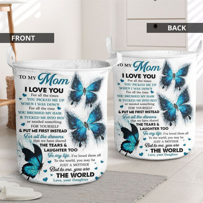 Mother's Day Laundry Basket, I Love You For All The Times Laundry Basket, Mother's Day Gift, Storage Basket For Mom