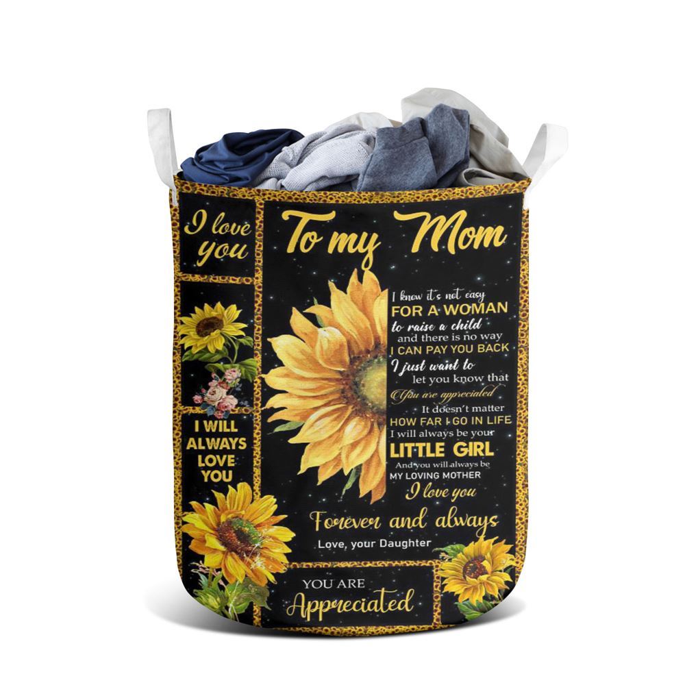 Mother's Day Laundry Basket, I Love You Forever And Always Laundry Basket, Mother's Day Gift, Storage Basket For Mom