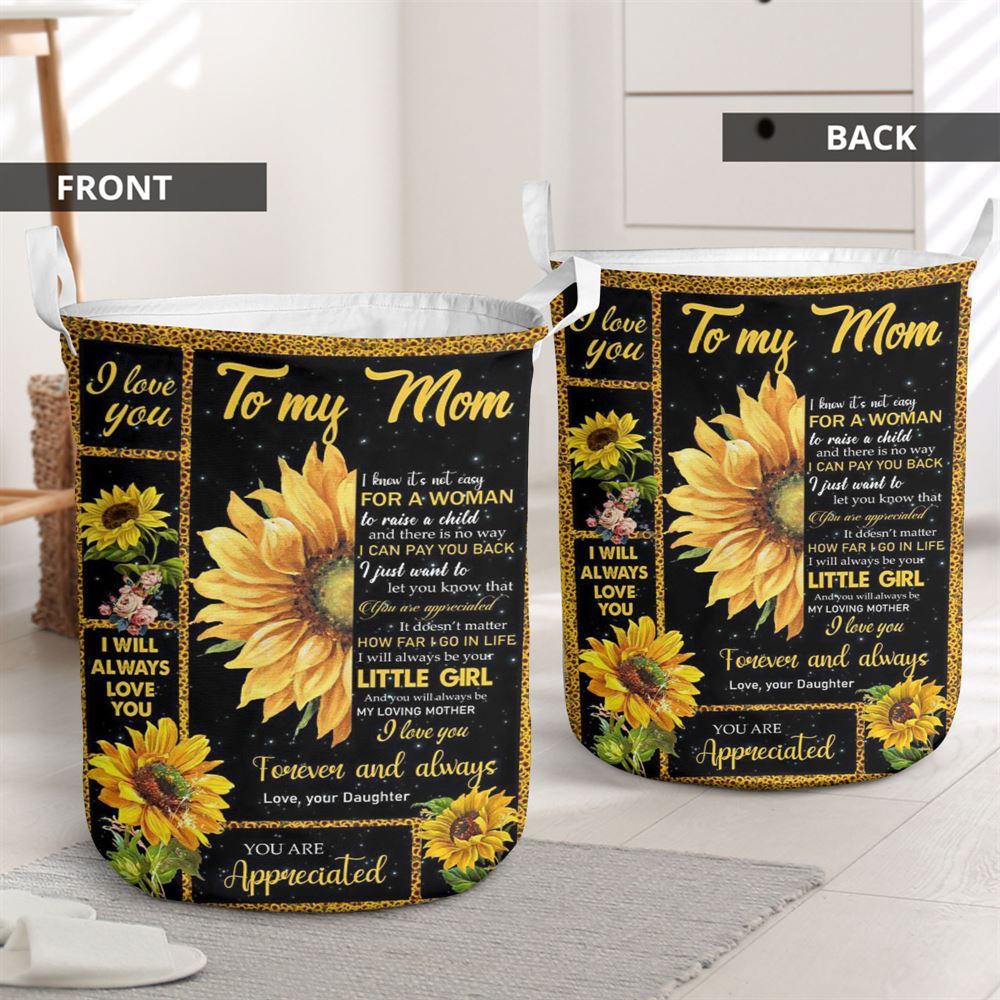 Mother's Day Laundry Basket, I Love You Forever And Always Laundry Basket, Mother's Day Gift, Storage Basket For Mom