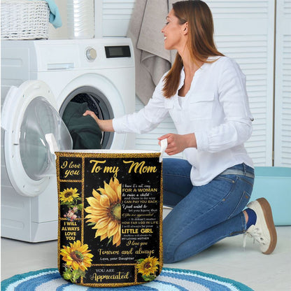 Mother's Day Laundry Basket, I Love You Forever And Always Laundry Basket, Mother's Day Gift, Storage Basket For Mom
